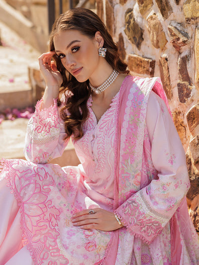 Rajbari | Floral Symphony Lawn 25 | RB-07 -  Rajbari Ladies Clothes - Original Designer Dress - House of Maryam