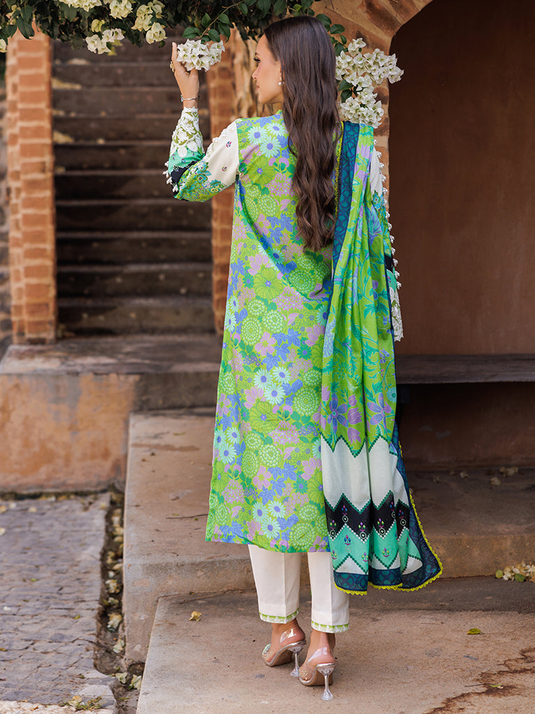 Rajbari | Floral Symphony Lawn 25 | RB-04 -  Rajbari Ladies Clothes - Original Designer Dress - House of Maryam