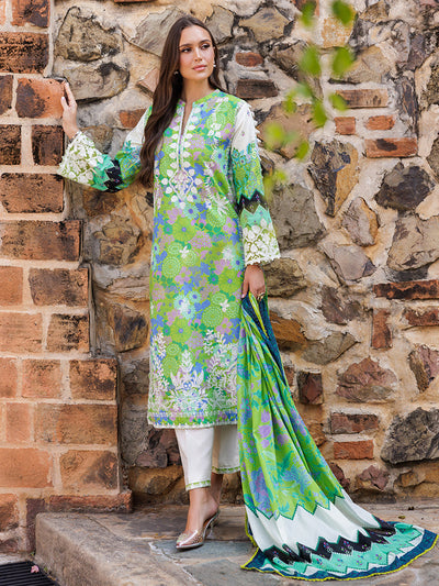 Rajbari | Floral Symphony Lawn 25 | RB-04 -  Rajbari Ladies Clothes - Original Designer Dress - House of Maryam