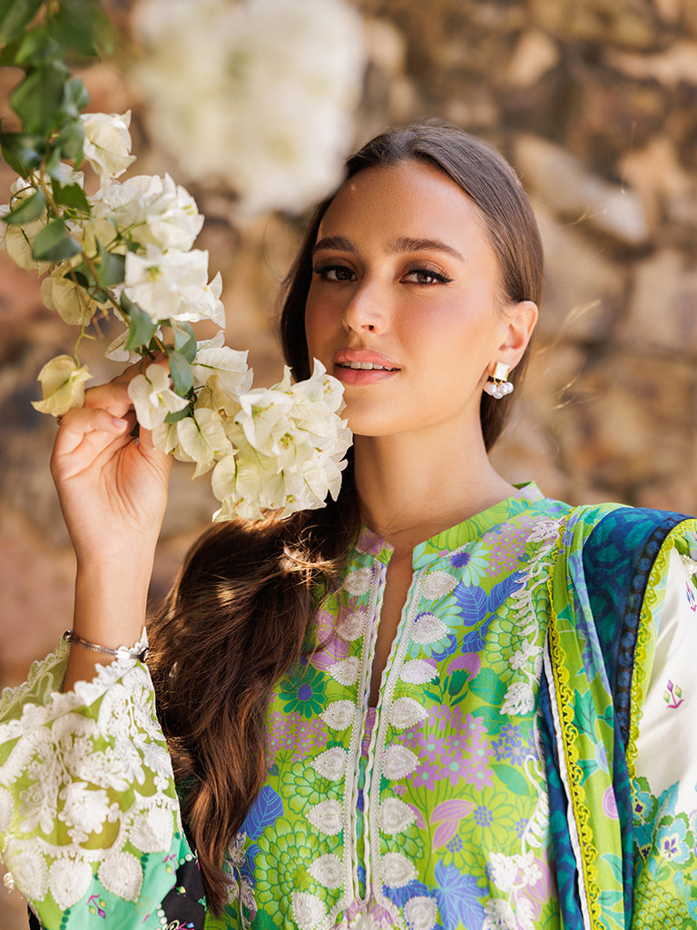 Rajbari | Floral Symphony Lawn 25 | RB-04 -  Rajbari Ladies Clothes - Original Designer Dress - House of Maryam