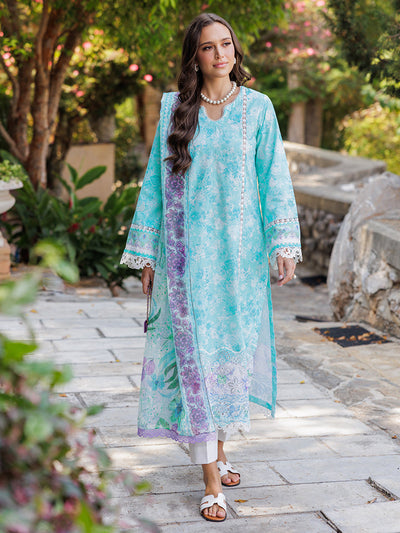 Rajbari | Floral Symphony Lawn 25 | RB-09 -  Rajbari Ladies Clothes - Original Designer Dress - House of Maryam
