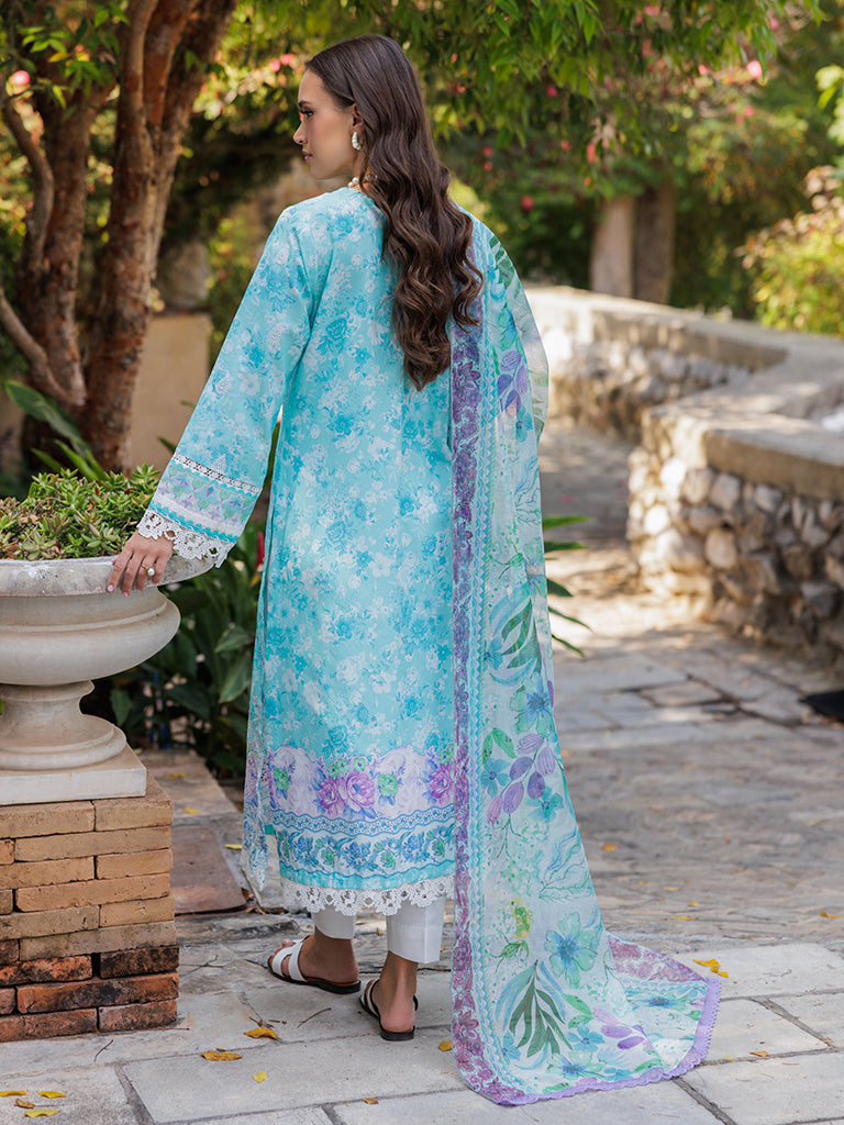 Rajbari | Floral Symphony Lawn 25 | RB-09 -  Rajbari Ladies Clothes - Original Designer Dress - House of Maryam