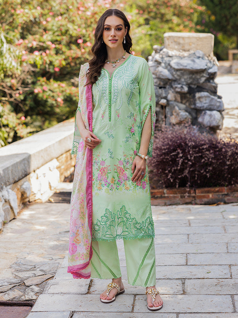 Rajbari | Floral Symphony Lawn 25 | RB-10 -  Rajbari Ladies Clothes - Original Designer Dress - House of Maryam