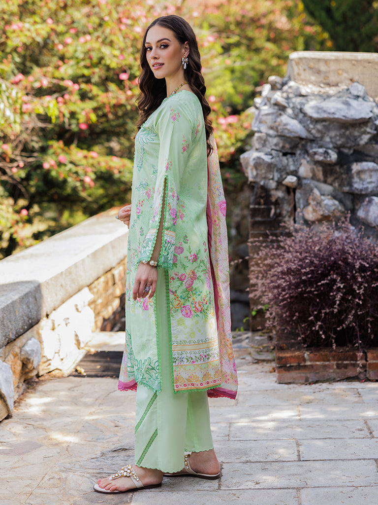 Rajbari | Floral Symphony Lawn 25 | RB-10 -  Rajbari Ladies Clothes - Original Designer Dress - House of Maryam