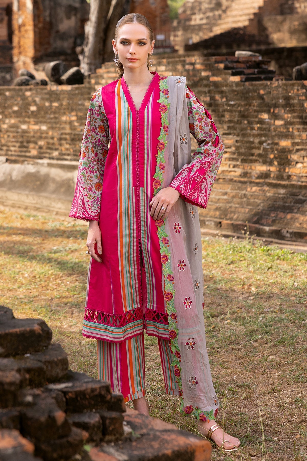 Charizma | Print Melody 25 | PM5-07 -  Charizma Ladies Clothes - Original Designer Dress - House of Maryam