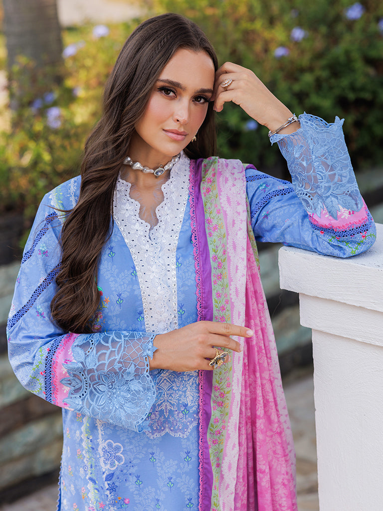 Rajbari | Floral Symphony Lawn 25 | RB-02 -  Rajbari Ladies Clothes - Original Designer Dress - House of Maryam