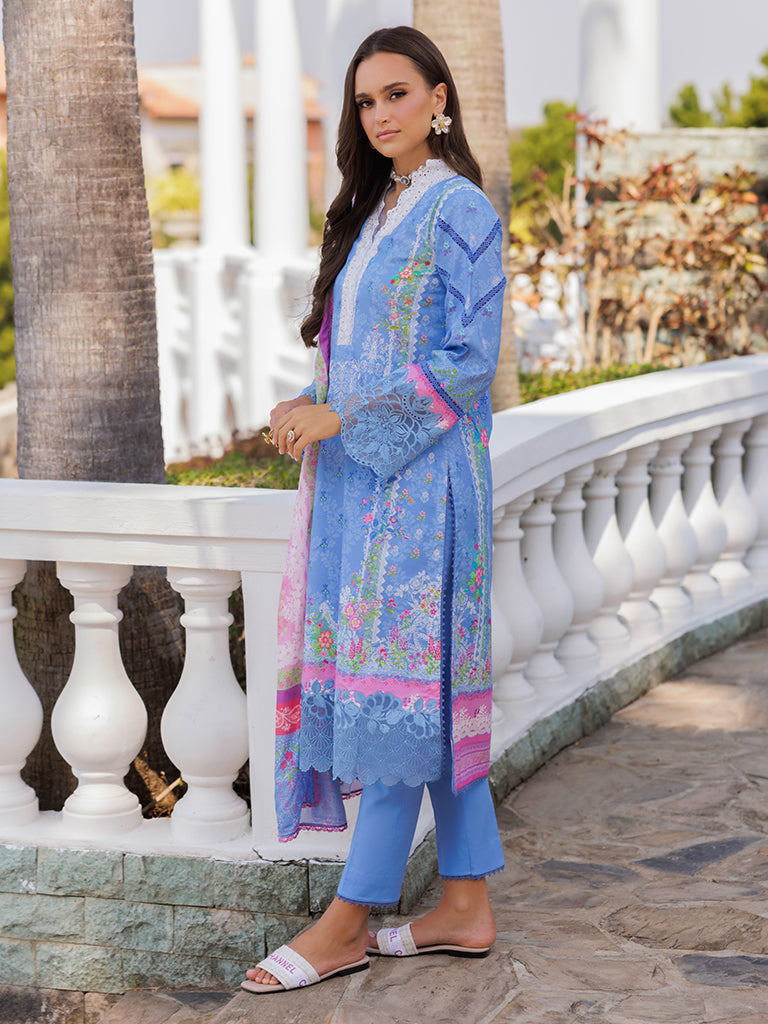 Rajbari | Floral Symphony Lawn 25 | RB-02 -  Rajbari Ladies Clothes - Original Designer Dress - House of Maryam