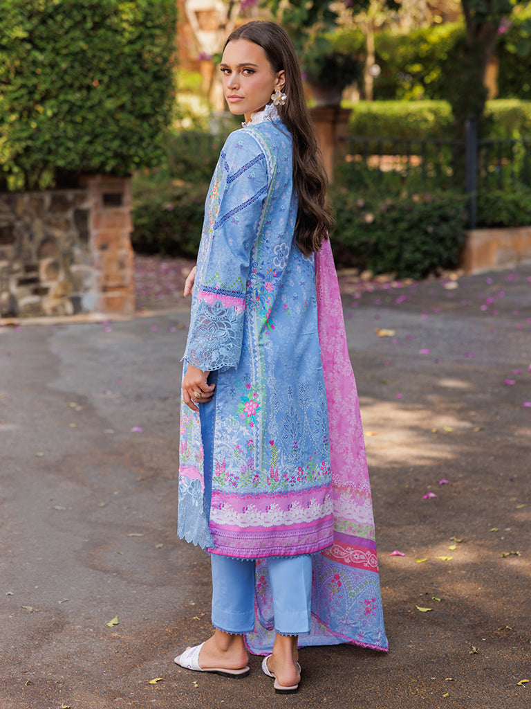 Rajbari | Floral Symphony Lawn 25 | RB-02 -  Rajbari Ladies Clothes - Original Designer Dress - House of Maryam