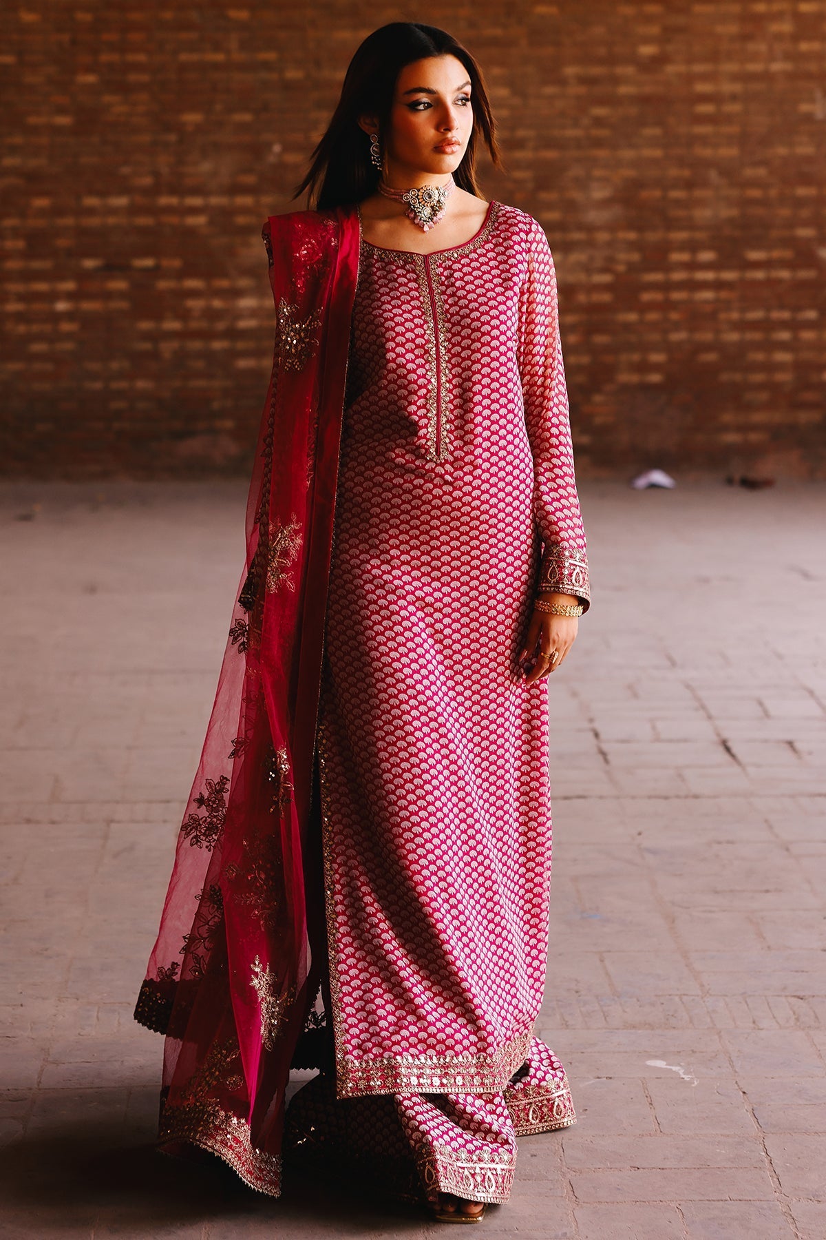 Charizma | Fumee Luxury Chiffon |  CMA-5-115A -  Charzima Ladies Clothes - Original Designer Dress - House of Maryam