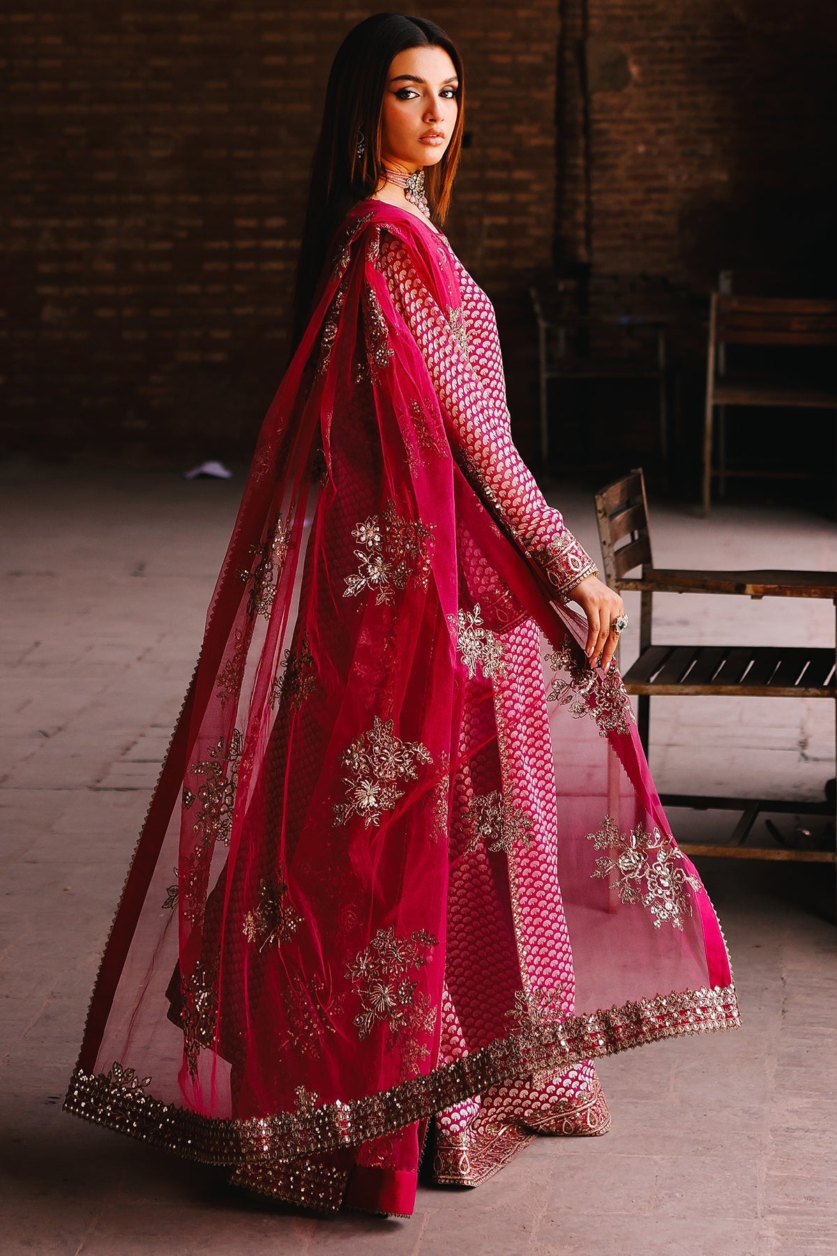 Charizma | Fumee Luxury Chiffon |  CMA-5-115A -  Charzima Ladies Clothes - Original Designer Dress - House of Maryam