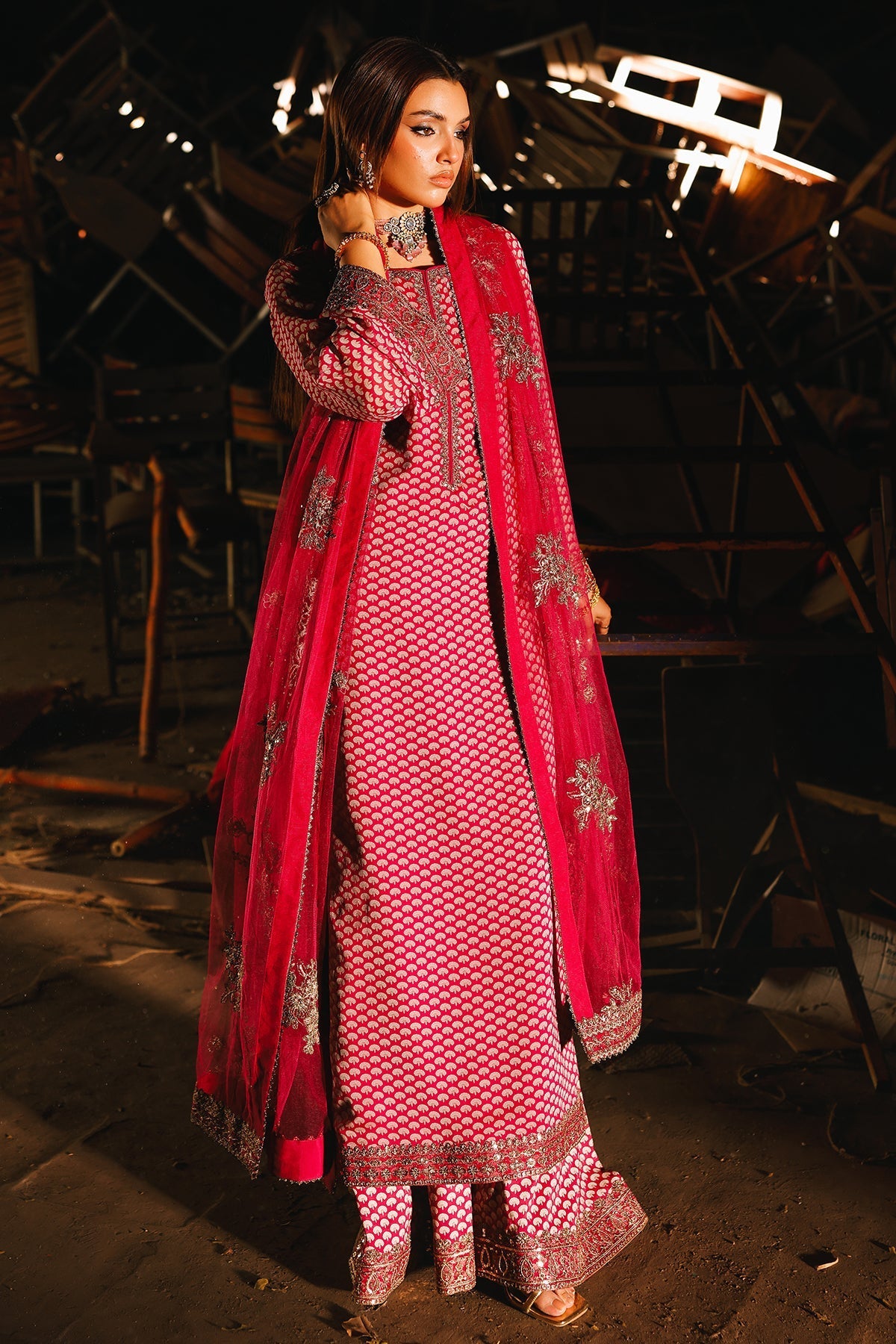 Charizma | Fumee Luxury Chiffon |  CMA-5-115A -  Charzima Ladies Clothes - Original Designer Dress - House of Maryam