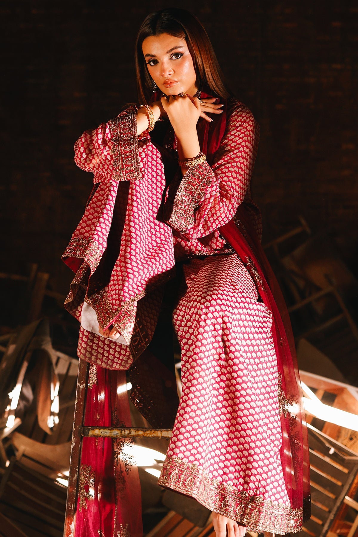 Charizma | Fumee Luxury Chiffon |  CMA-5-115A -  Charzima Ladies Clothes - Original Designer Dress - House of Maryam
