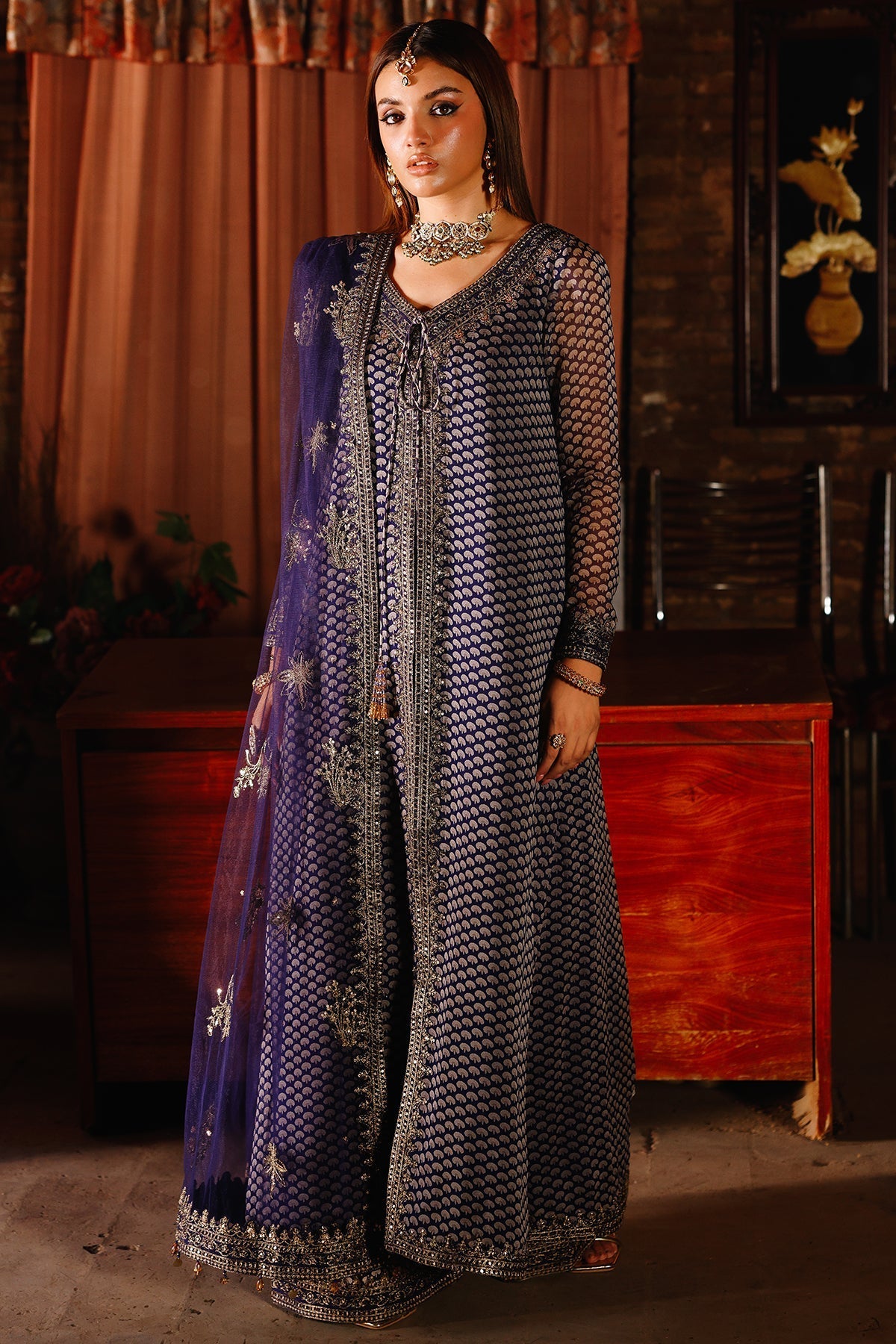 Charizma | Fumee Luxury Chiffon | CMA-5-135 -  Charizma Ladies Clothes - Original Designer Dress - House of Maryam