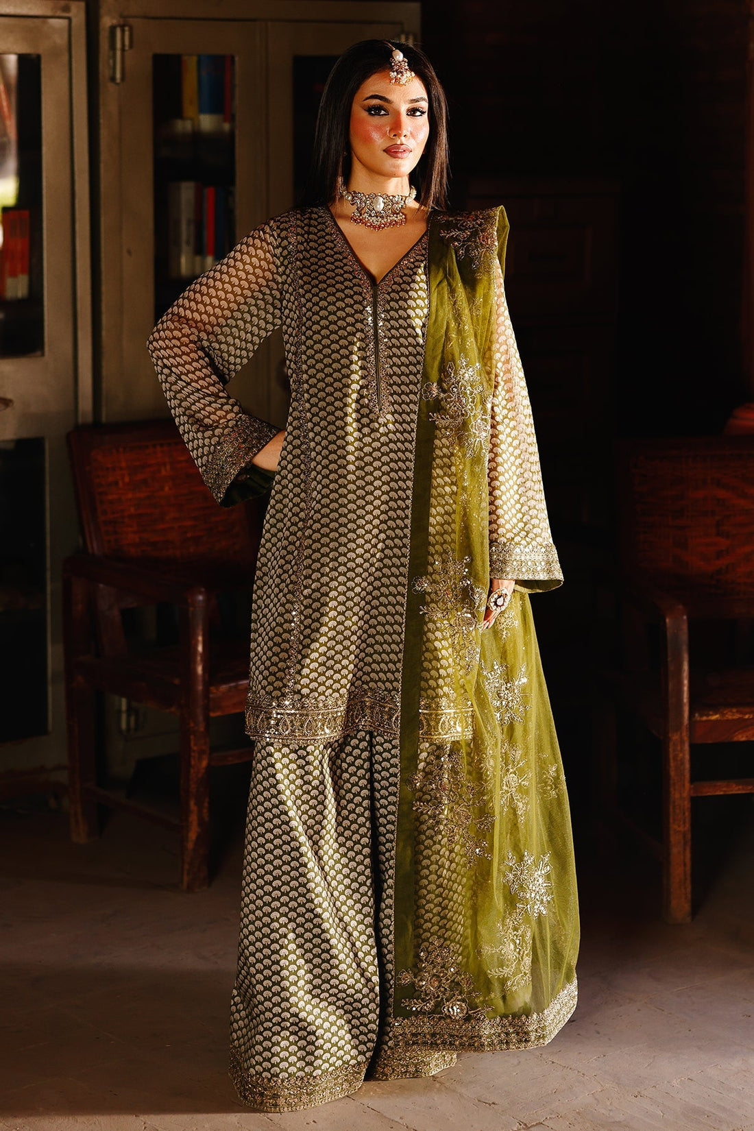 Charizma | Fumee Luxury Chiffon |  CMA-5-114A -  Charzima Ladies Clothes - Original Designer Dress - House of Maryam