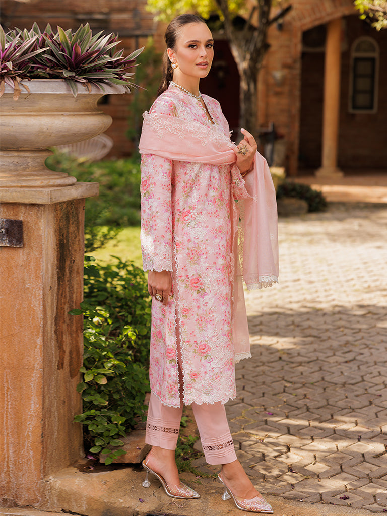 Rajbari | Floral Symphony Lawn 25 | RB-03 -  Rajbari Ladies Clothes - Original Designer Dress - House of Maryam