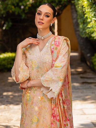Rajbari | Floral Symphony Lawn 25 | RB-05 -  Rajbari Ladies Clothes - Original Designer Dress - House of Maryam