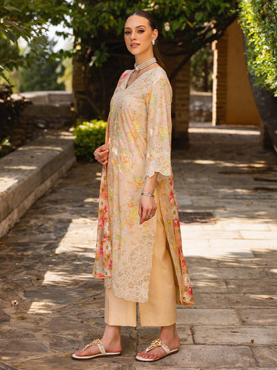 Rajbari | Floral Symphony Lawn 25 | RB-05 -  Rajbari Ladies Clothes - Original Designer Dress - House of Maryam