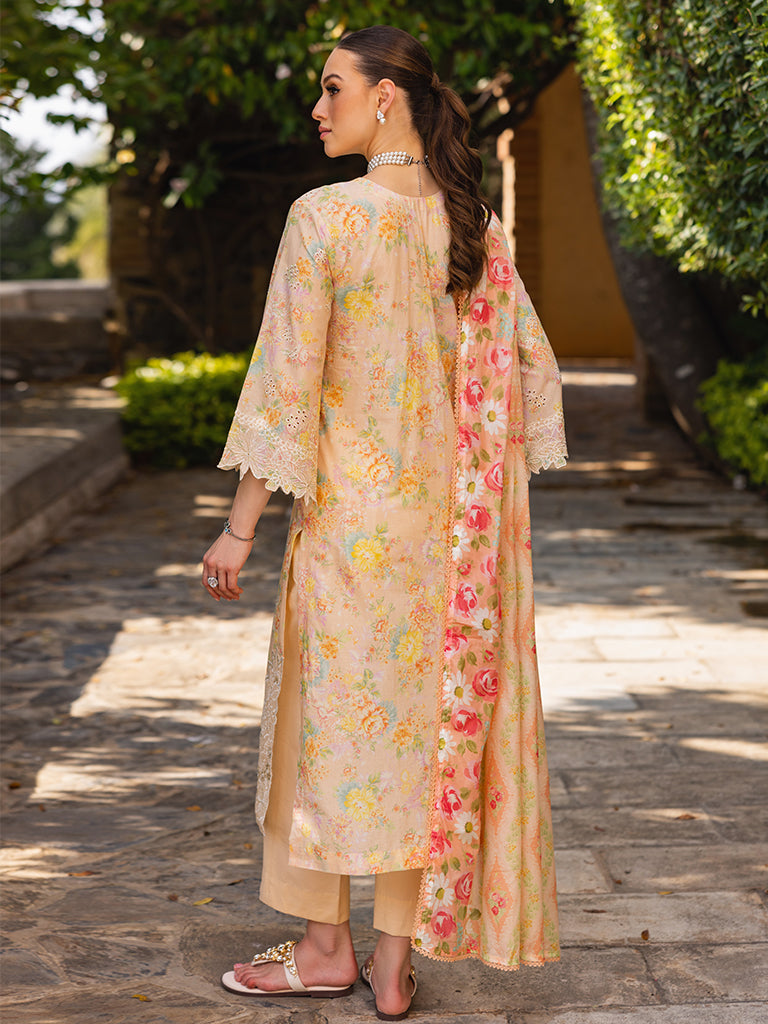 Rajbari | Floral Symphony Lawn 25 | RB-05 -  Rajbari Ladies Clothes - Original Designer Dress - House of Maryam