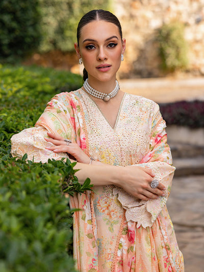 Rajbari | Floral Symphony Lawn 25 | RB-05 -  Rajbari Ladies Clothes - Original Designer Dress - House of Maryam