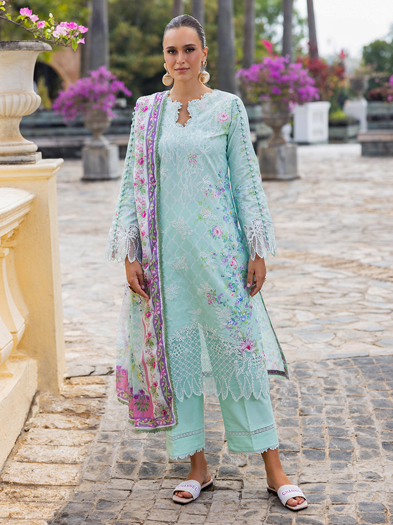 Rajbari | Floral Symphony Lawn 25 | RB-06 -  Rajbari Ladies Clothes - Original Designer Dress - House of Maryam
