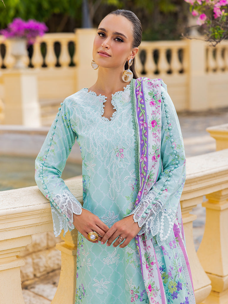 Rajbari | Floral Symphony Lawn 25 | RB-06 -  Rajbari Ladies Clothes - Original Designer Dress - House of Maryam