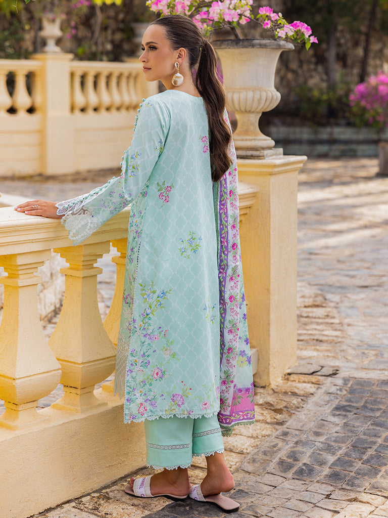 Rajbari | Floral Symphony Lawn 25 | RB-06 -  Rajbari Ladies Clothes - Original Designer Dress - House of Maryam