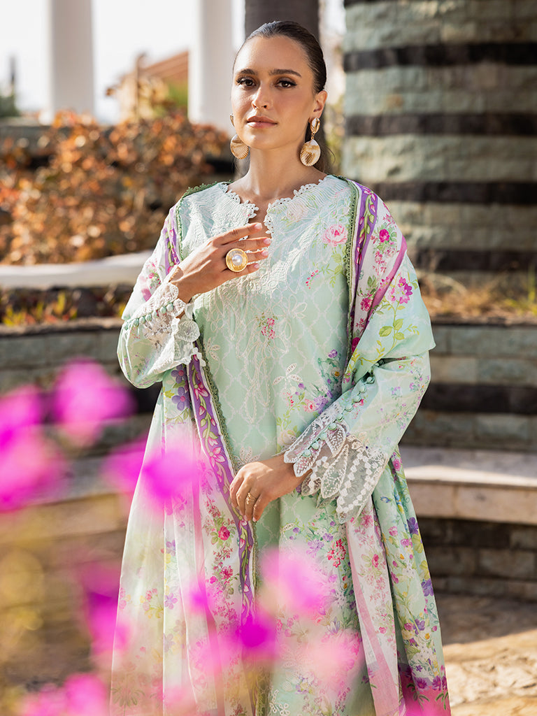 Rajbari | Floral Symphony Lawn 25 | RB-06 -  Rajbari Ladies Clothes - Original Designer Dress - House of Maryam