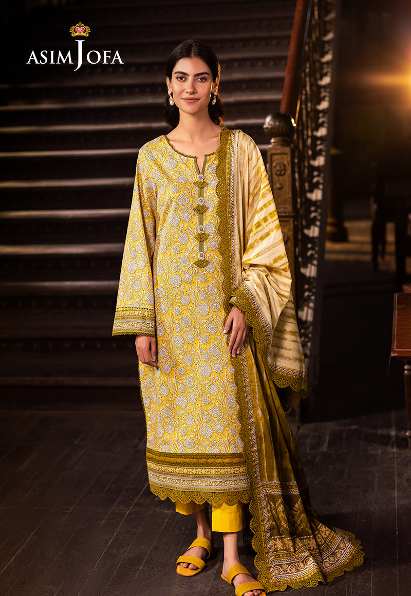 Asim Jofa | Prints Drop 2 | AJUBJ-51 -  Asim Jofa Ladies Clothes -  House of Maryam