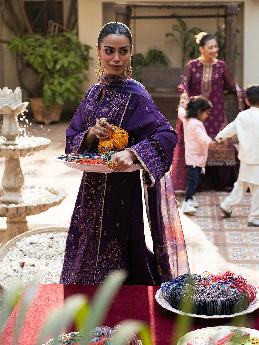 Salitex | Signature Festive Chiffon | SUNW6NO031UT -  Salitex Ladies Clothes - Original Designer Dress - House of Maryam