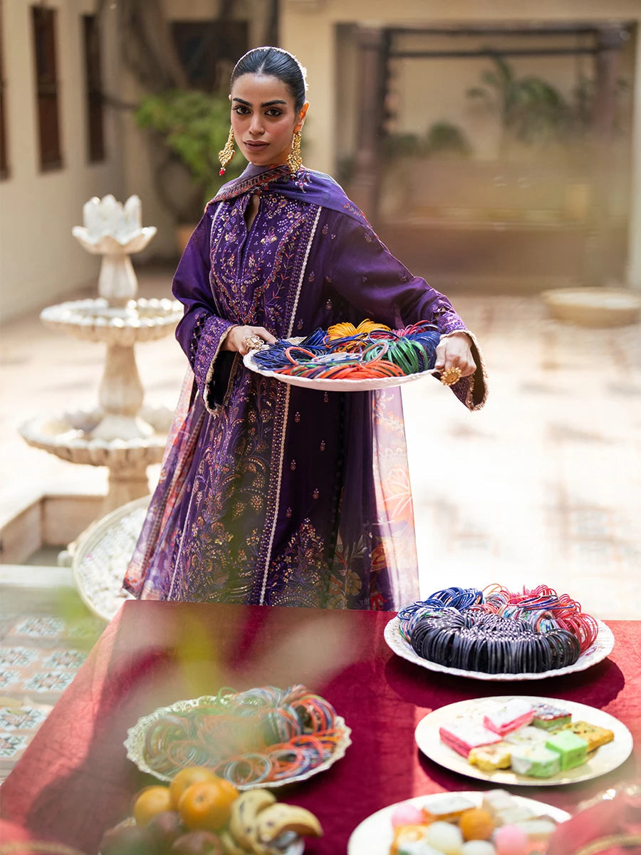 Salitex | Signature Festive Chiffon | SUNW6NO031UT -  Salitex Ladies Clothes - Original Designer Dress - House of Maryam