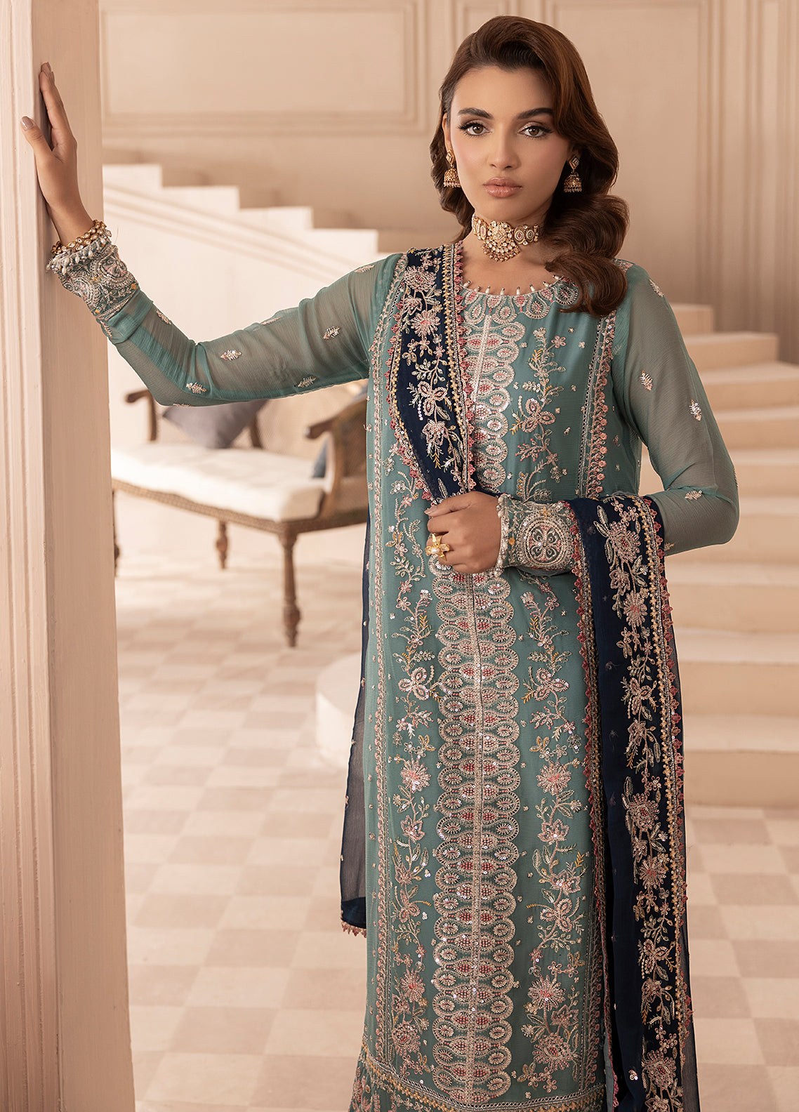 Sahane | Elyssa Festive Chiffon | ELYSSA -  Sahane Ladies Clothes - Original Designer Dress - House of Maryam