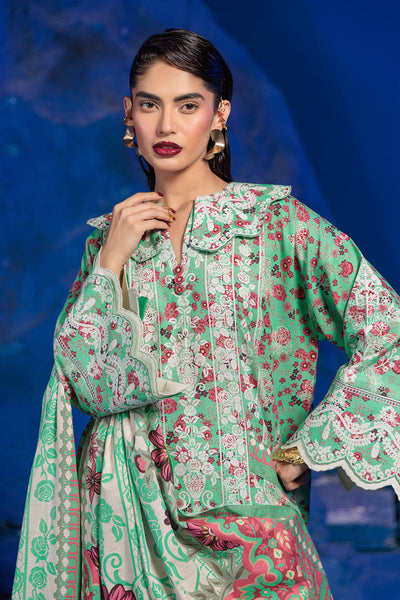 Bonanza Satrangi | Noor 3 Pc (7W24BP3P49) -  Bonanza Satrangi Unstitched - Original Designer Dress - House of Maryam