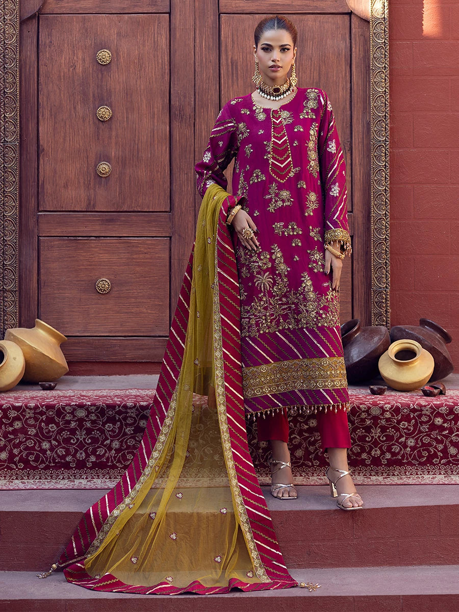 Salitex | Signature Festive Chiffon | SUNW6JI015UT -  Salitex Ladies Clothes - Original Designer Dress - House of Maryam