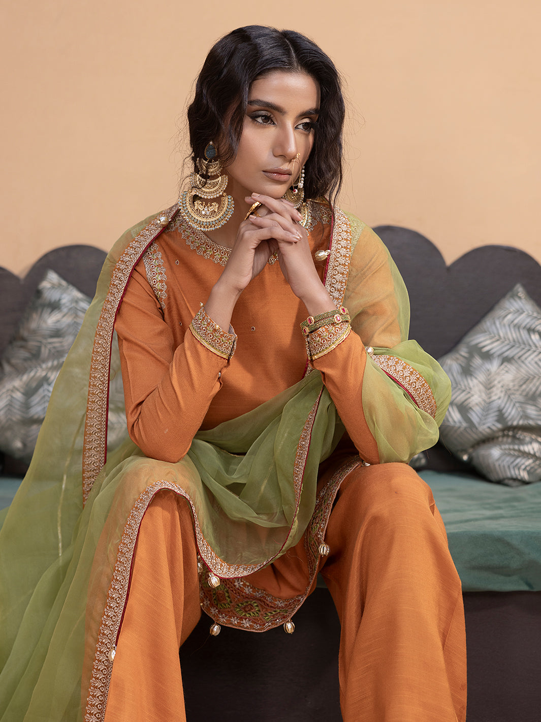 Hem Stitch | Raw Silk Edit 25 | Kashish -  Hemstitch Ladies Clothes - Original Designer Dress - House of Maryam