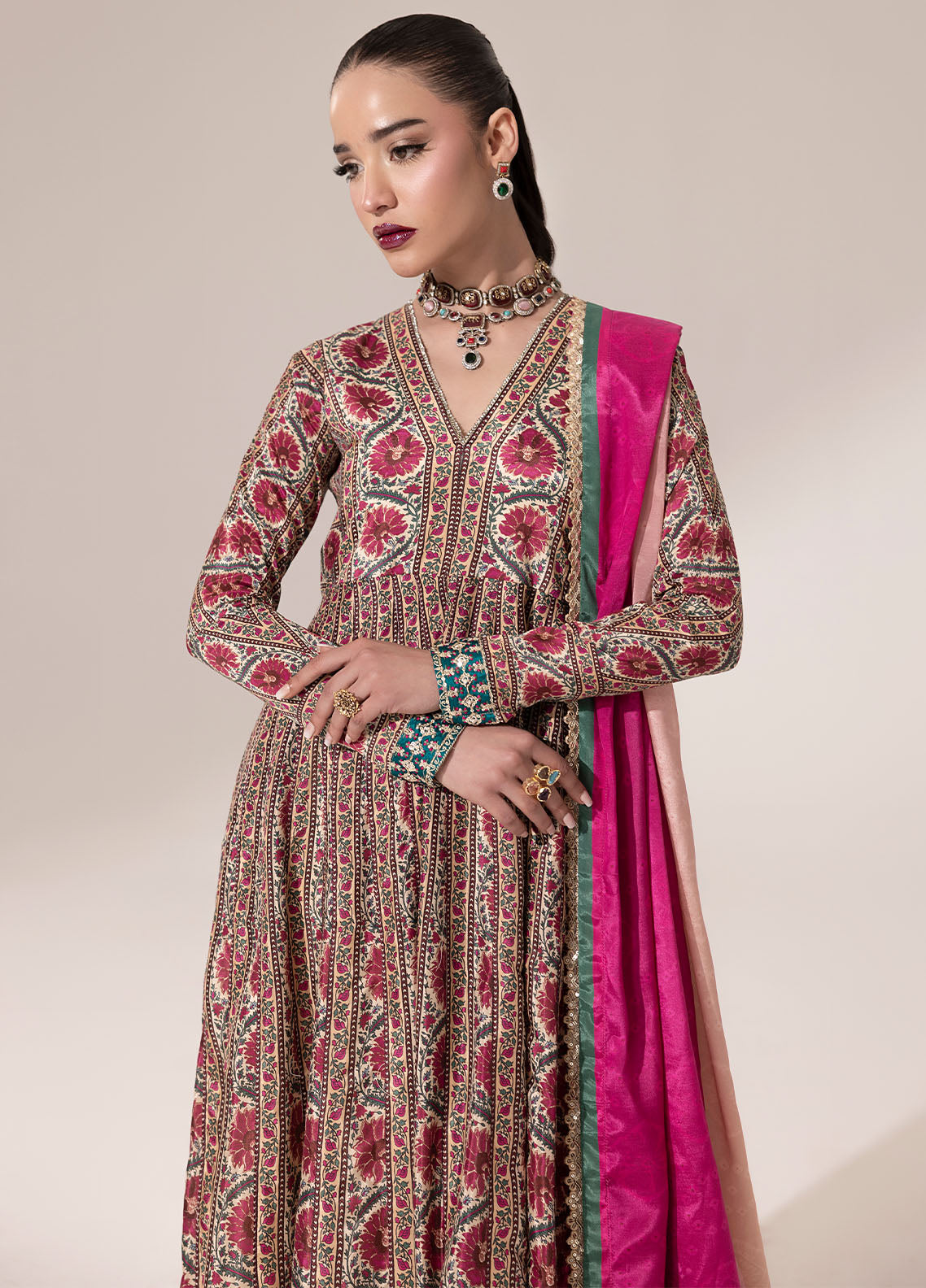 Sahane | Suay Silk Handwork Edit | CT-15001 LOREN - SUAY -  Sahane Ladies Clothes - Original Designer Dress - House of Maryam