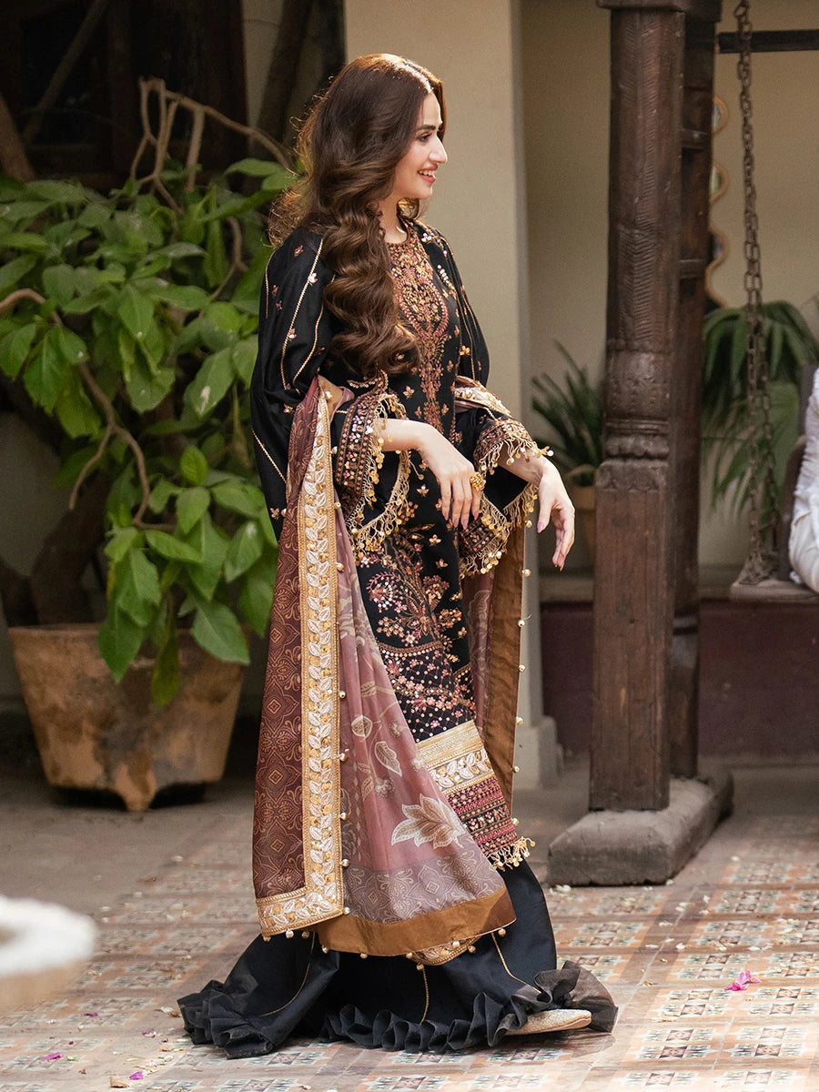 Salitex | Signature Festive Chiffon | SUNW6NO025UT -  Salitex Ladies Clothes - Original Designer Dress - House of Maryam