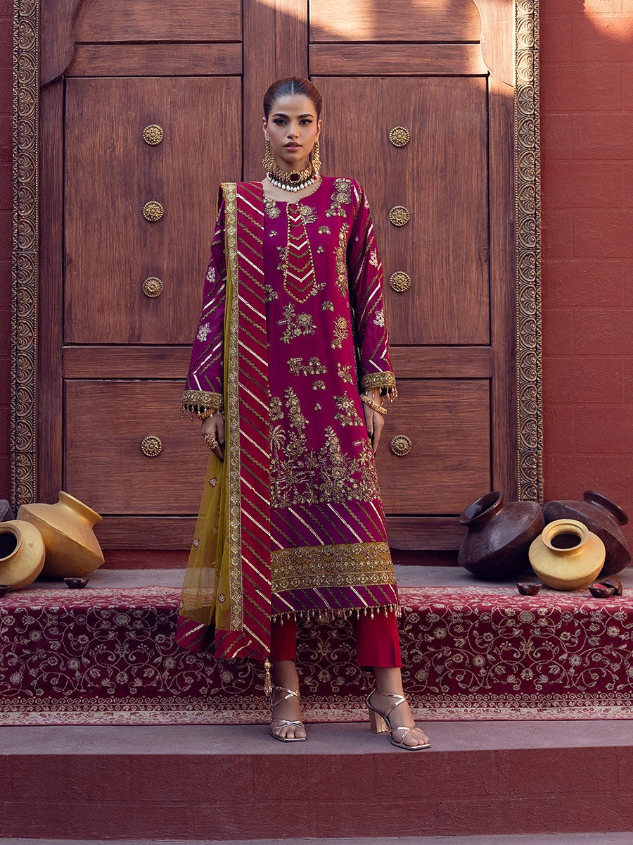 Salitex | Signature Festive Chiffon | SUNW6JI015UT -  Salitex Ladies Clothes - Original Designer Dress - House of Maryam