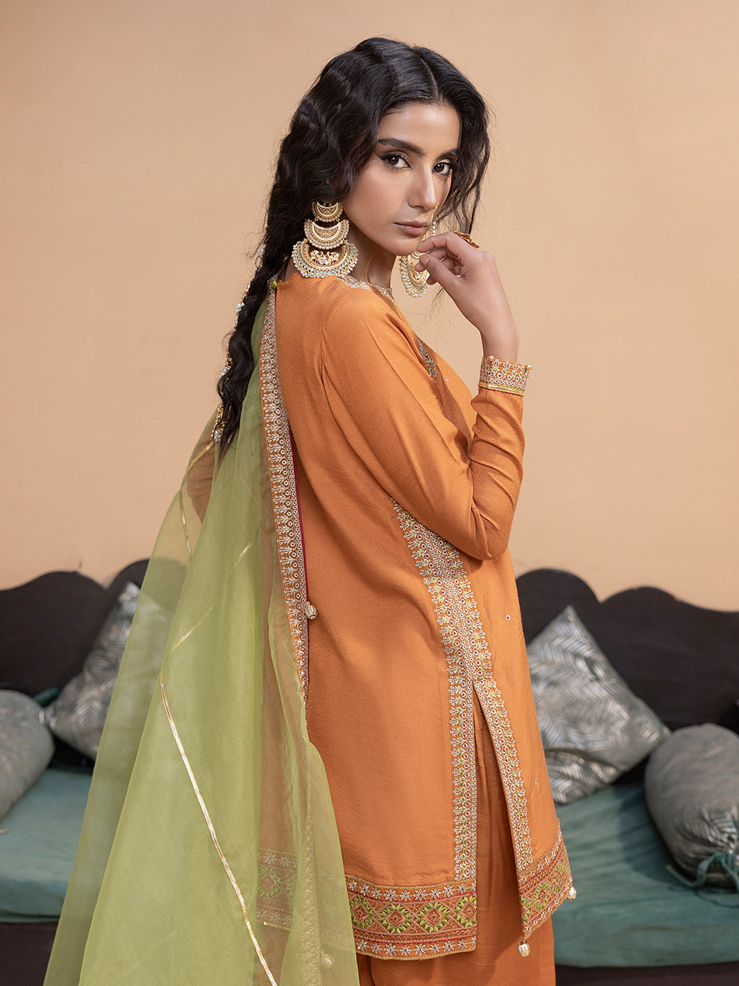Hem Stitch | Raw Silk Edit 25 | Kashish -  Hemstitch Ladies Clothes - Original Designer Dress - House of Maryam