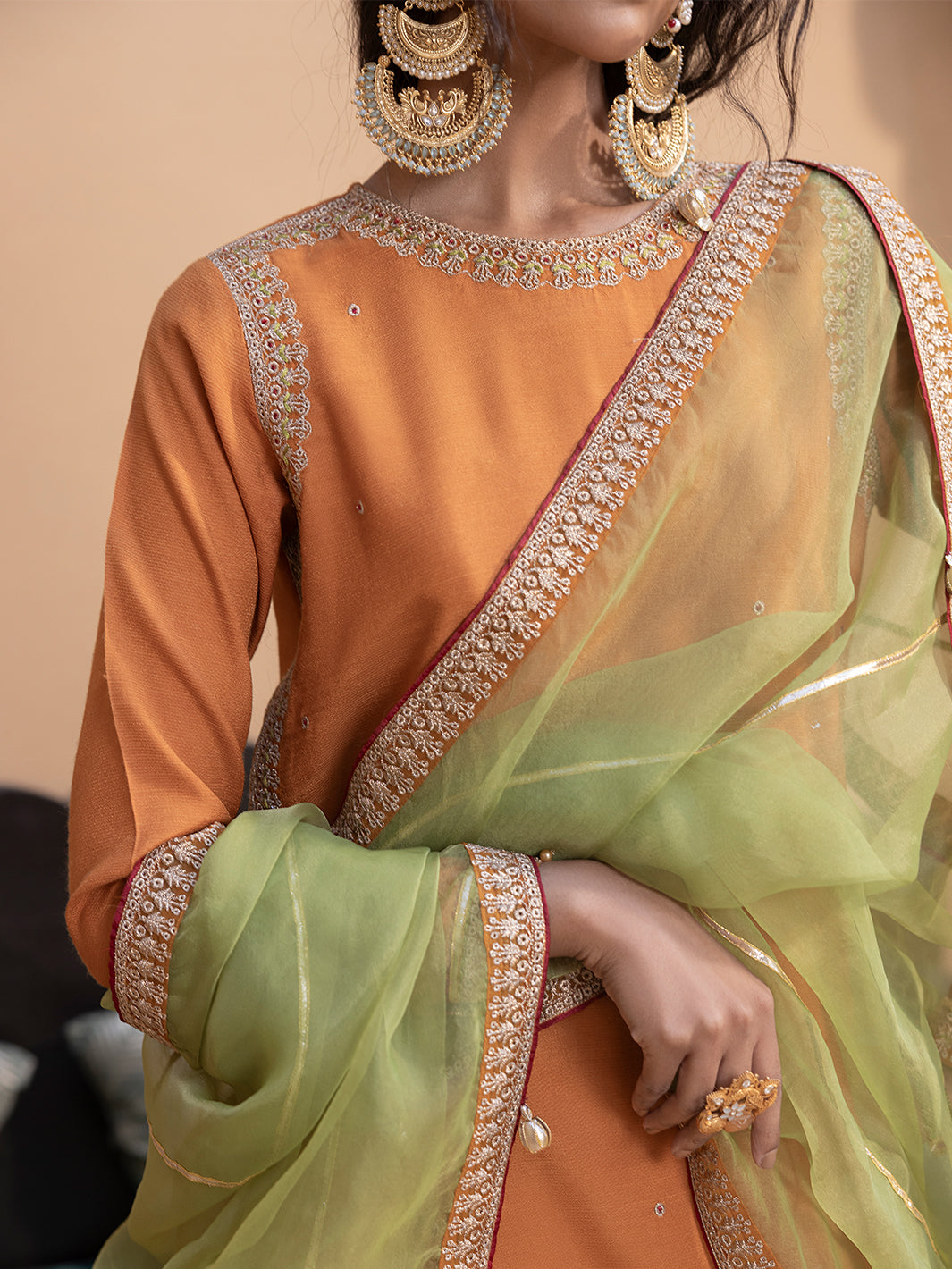 Hem Stitch | Raw Silk Edit 25 | Kashish -  Hemstitch Ladies Clothes - Original Designer Dress - House of Maryam