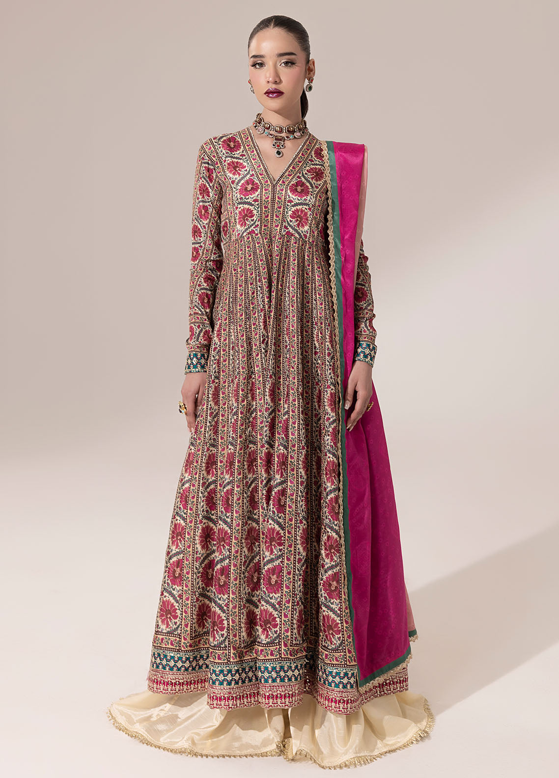 Sahane | Suay Silk Handwork Edit | CT-15001 LOREN - SUAY -  Sahane Ladies Clothes - Original Designer Dress - House of Maryam