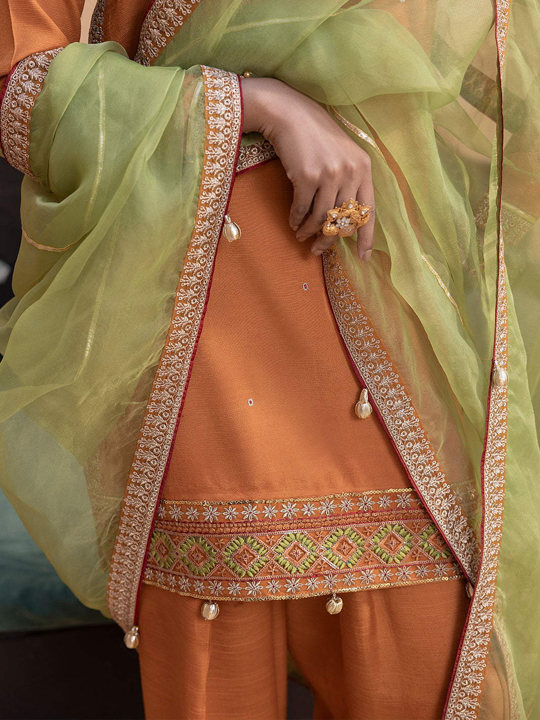 Hem Stitch | Raw Silk Edit 25 | Kashish -  Hemstitch Ladies Clothes - Original Designer Dress - House of Maryam