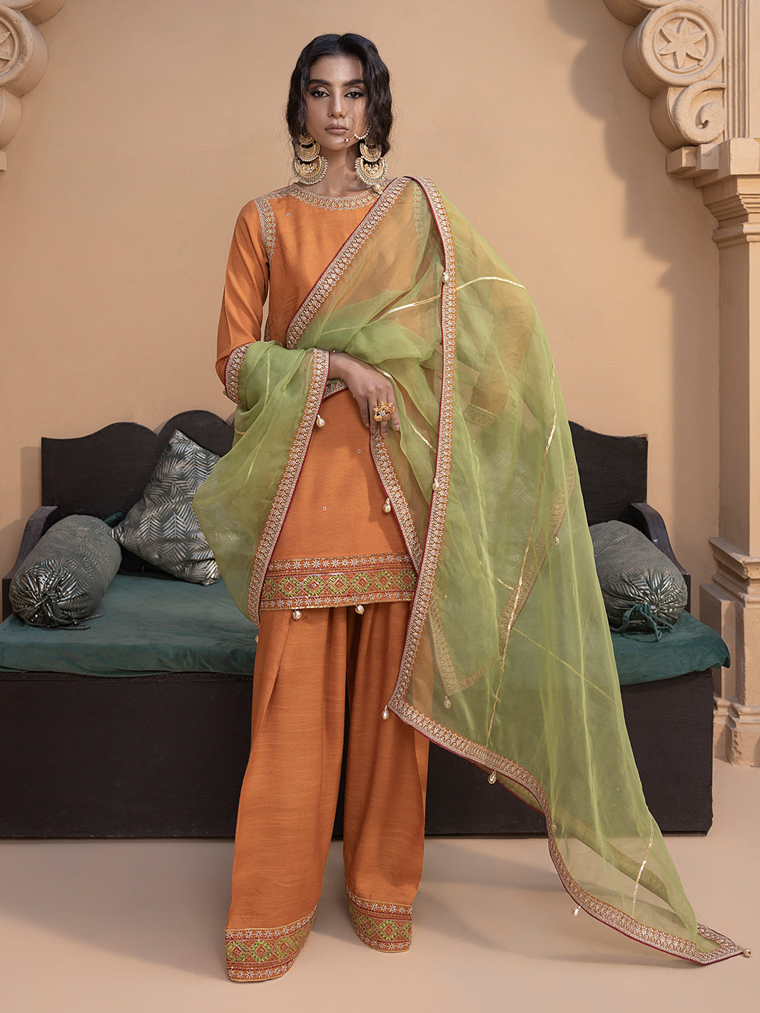 Hem Stitch | Raw Silk Edit 25 | Kashish -  Hemstitch Ladies Clothes - Original Designer Dress - House of Maryam