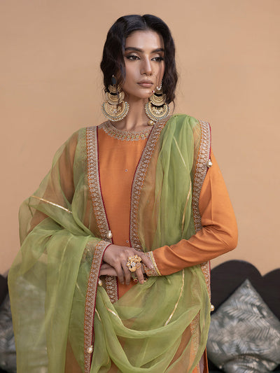Hem Stitch | Raw Silk Edit 25 | Kashish -  Hemstitch Ladies Clothes - Original Designer Dress - House of Maryam