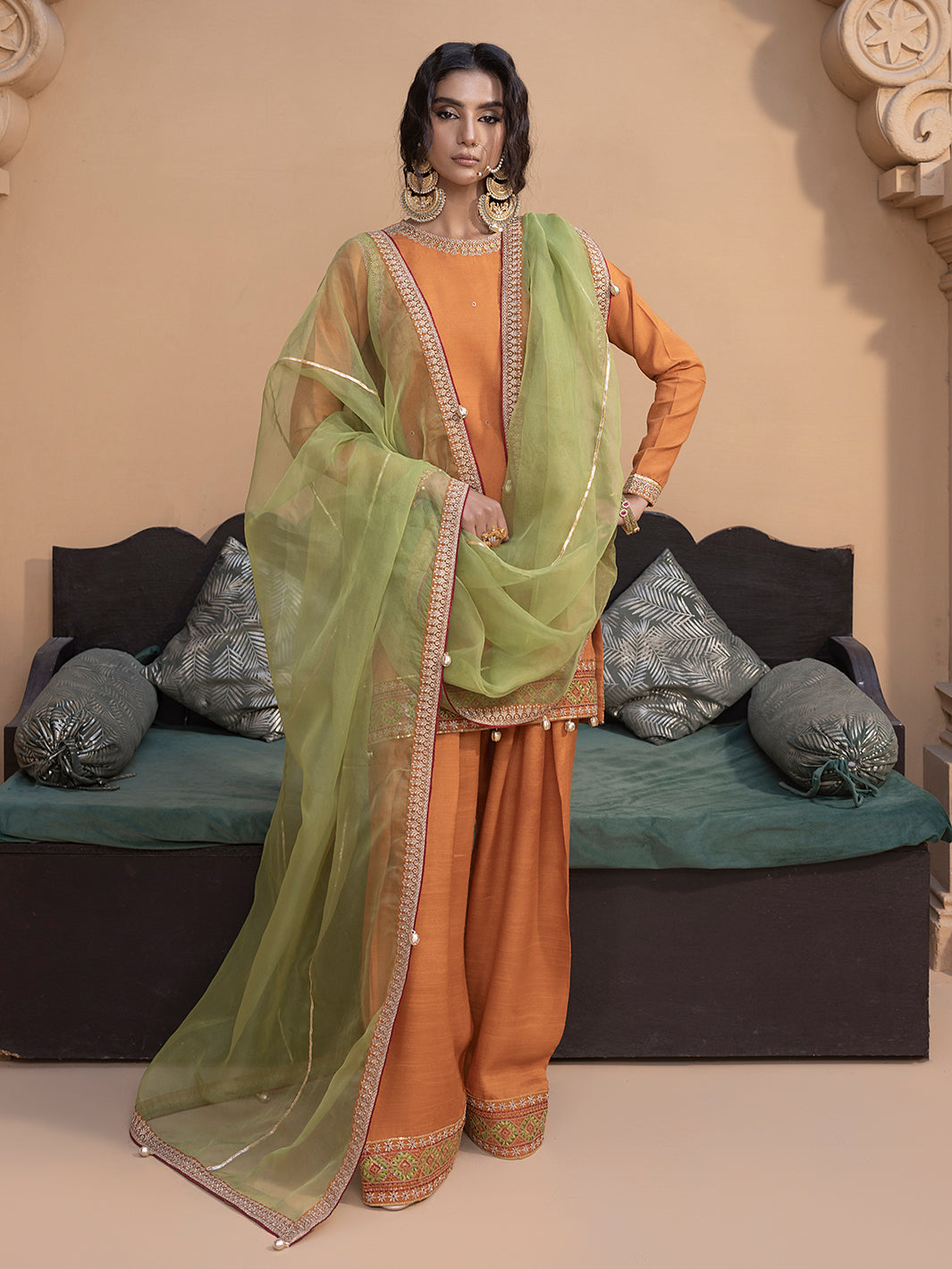 Hem Stitch | Raw Silk Edit 25 | Kashish -  Hemstitch Ladies Clothes - Original Designer Dress - House of Maryam