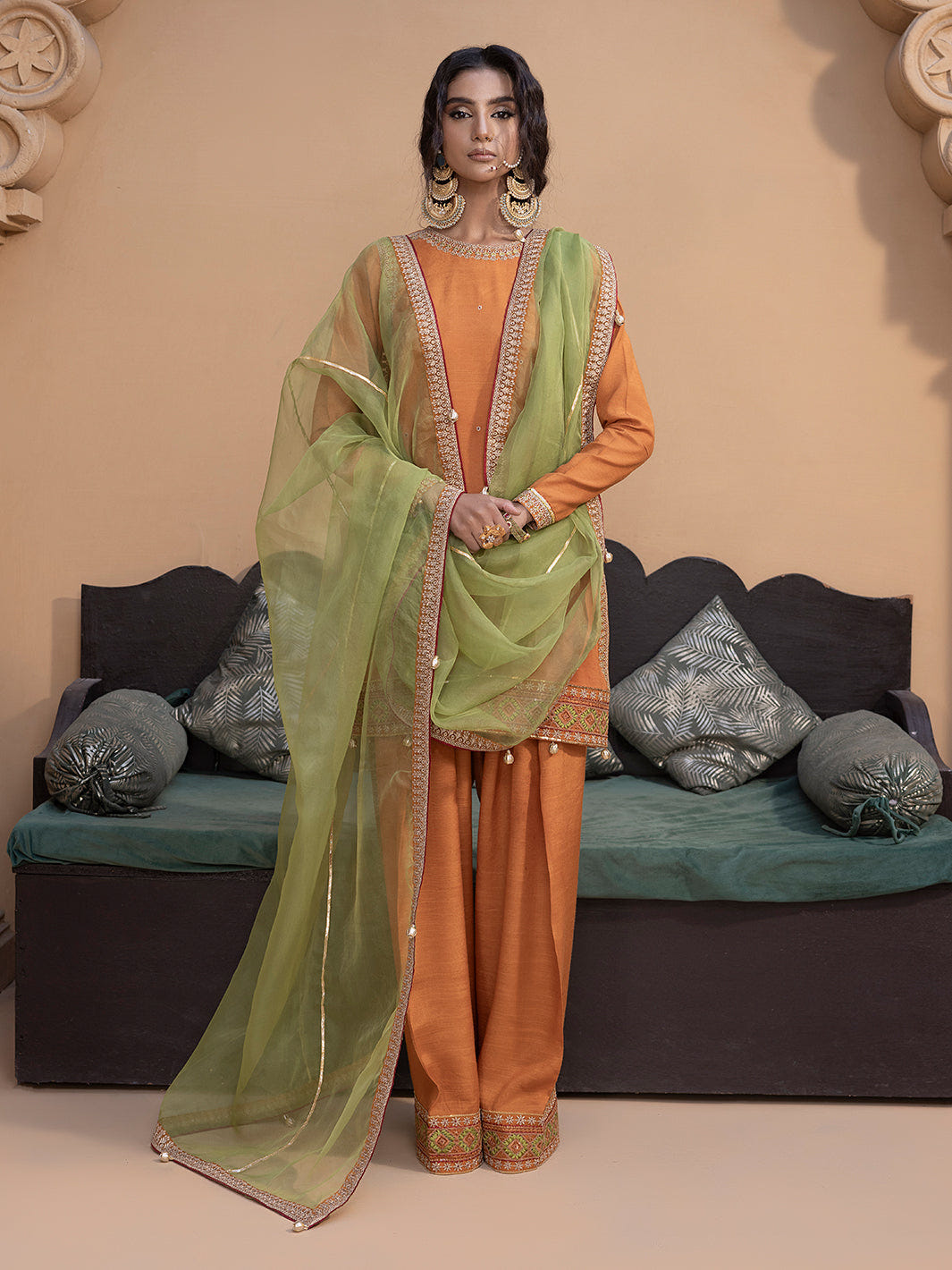 Hem Stitch | Raw Silk Edit 25 | Kashish -  Hemstitch Ladies Clothes - Original Designer Dress - House of Maryam