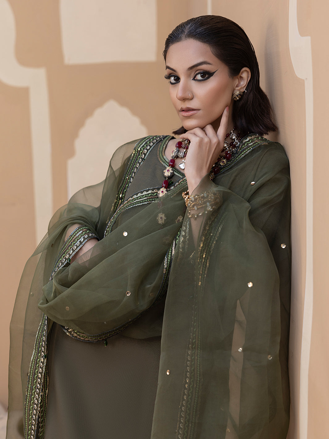 Hem Stitch | Raw Silk Edit 25 | Noor -  Hemstitch Ladies Clothes - Original Designer Dress - House of Maryam