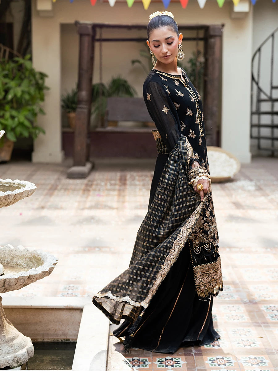 Salitex | Signature Festive Chiffon | SUNW6JI041UT -  Salitex Ladies Clothes - Original Designer Dress - House of Maryam