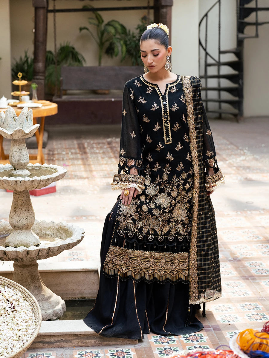 Salitex | Signature Festive Chiffon | SUNW6JI041UT -  Salitex Ladies Clothes - Original Designer Dress - House of Maryam