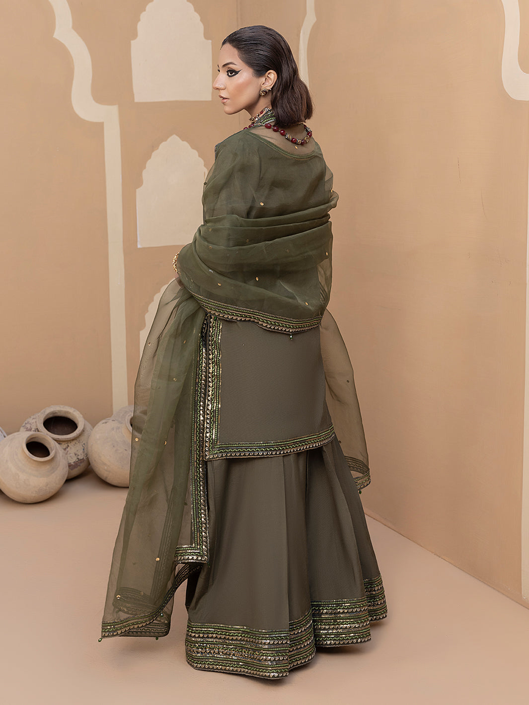 Hem Stitch | Raw Silk Edit 25 | Noor -  Hemstitch Ladies Clothes - Original Designer Dress - House of Maryam