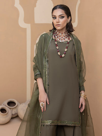 Hem Stitch | Raw Silk Edit 25 | Noor -  Hemstitch Ladies Clothes - Original Designer Dress - House of Maryam